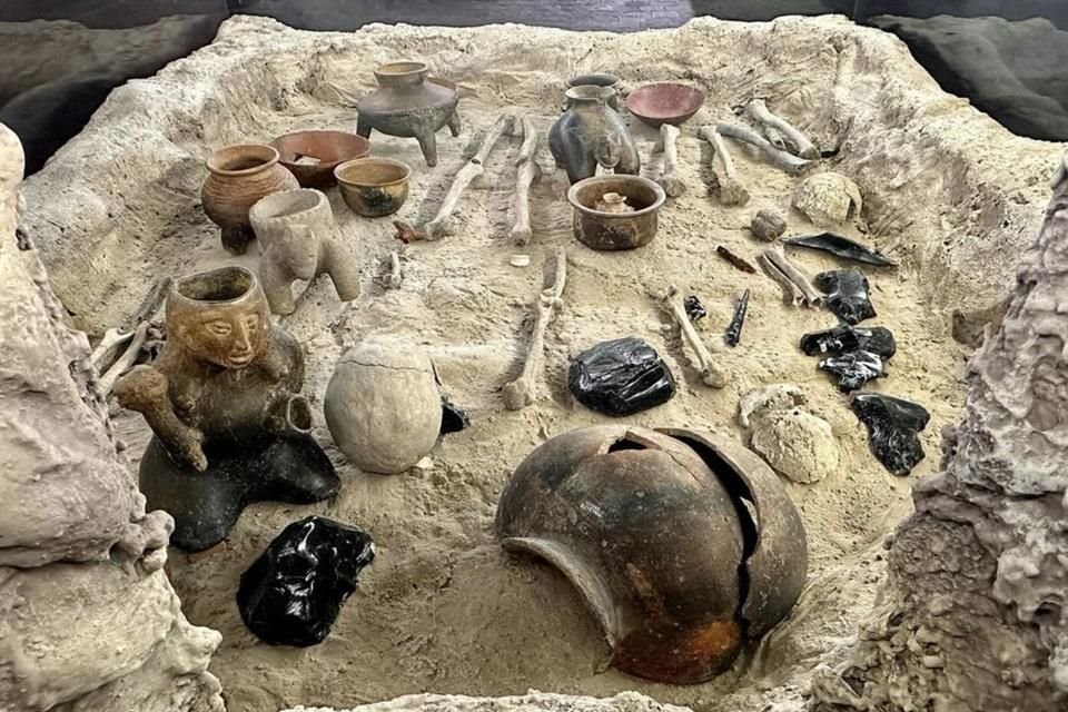 Aspectos de la exposición 'Polisemia. Reflejos de Vida en el Occidente Mesoamericano', en el Museo Regional.