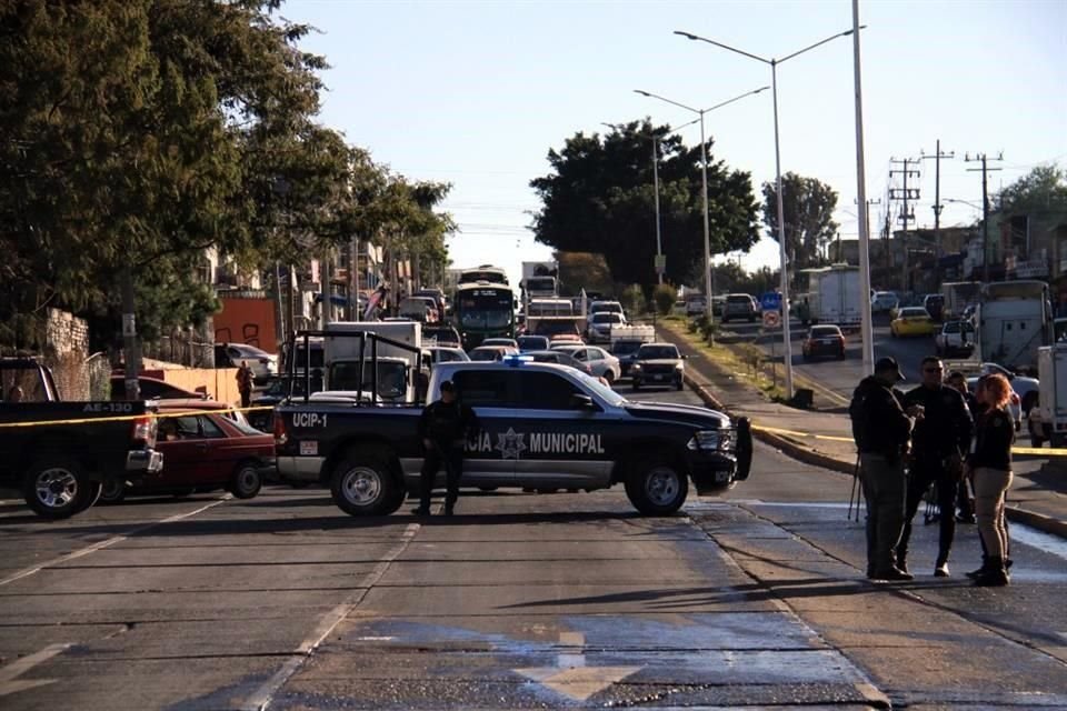 El homicidio causó el cierre de la Avenida 8 de Julio, rumbo a la Zona Industrial.
