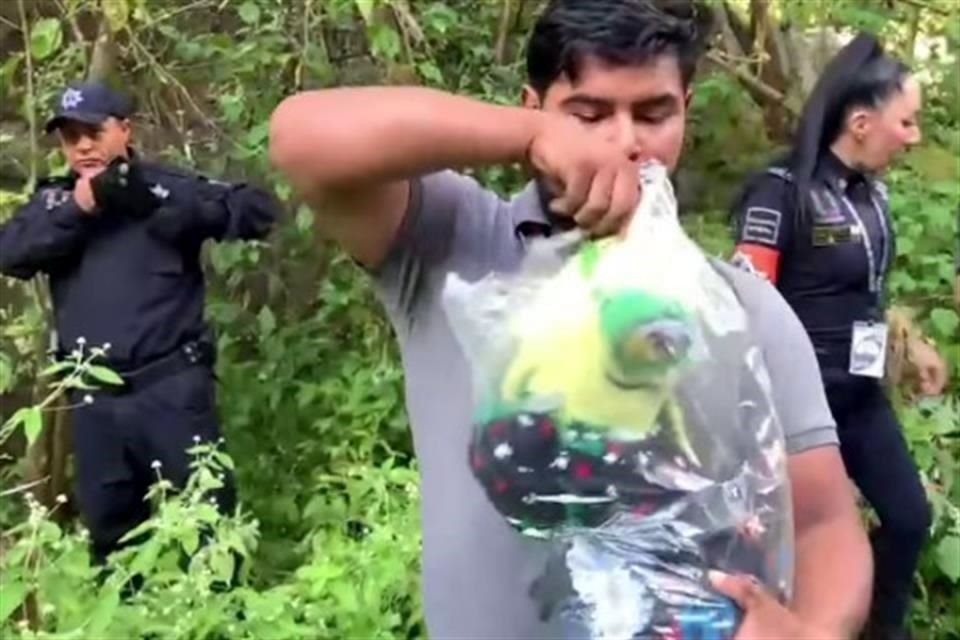 En la zona donde fue encontrado el cuerpo del niño, también las autoridades encontraron un peluche.