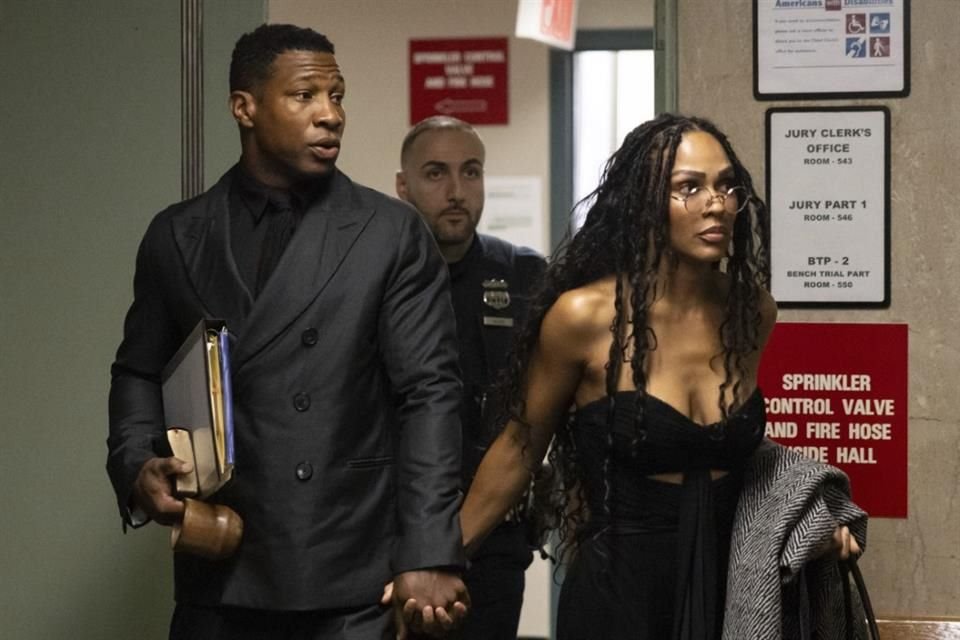 Jonathan Majors comentó que Meagan Good, su actual novia, fue de gran apoyo durante el juicio.