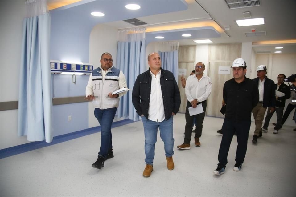 El Hospital Regional de Cancerología, el cual se construye en la Colonia Miramar, lleva un avance de 85%, informó Enrique Alfaro.