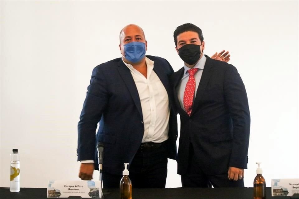 Enrique Alfaro, Gobernador de Jalisco, y Samuel García, Gobernador electo de Nuevo León.