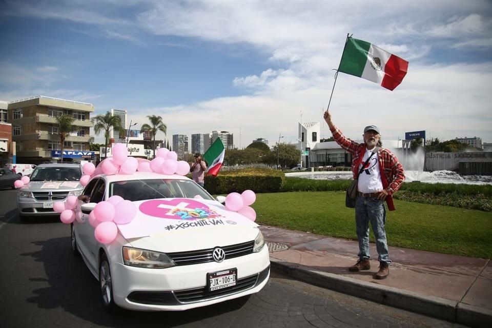 La Minerva y el Parque La Calma fueron un bastión de los 'Xochitlovers', mote tomado por simpatizantes de la precandidata presidencial, Xóchitl Gálvez.