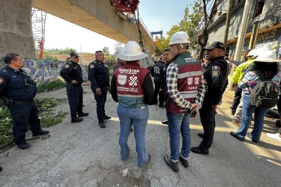 Ricardo Ruiz, Secretario de Gobierno de la CDMx, llamó a no hacer un uso electoral del colapso que se registró en las obras del Tren Interurbano.