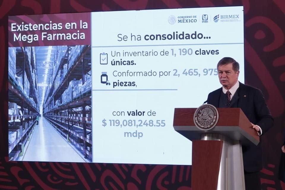 Lohmann Iturburu, titular de Birmex, reprochó que se realicen llamadas mal intencionadas a la Megafarmacia.