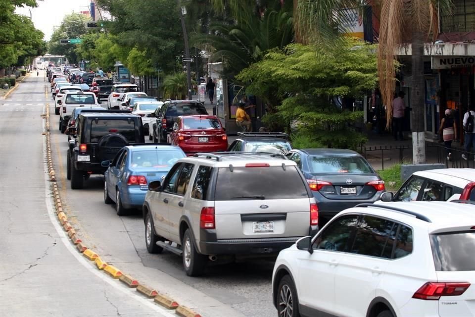 Los trabajos en la zona han complicado la circulación.