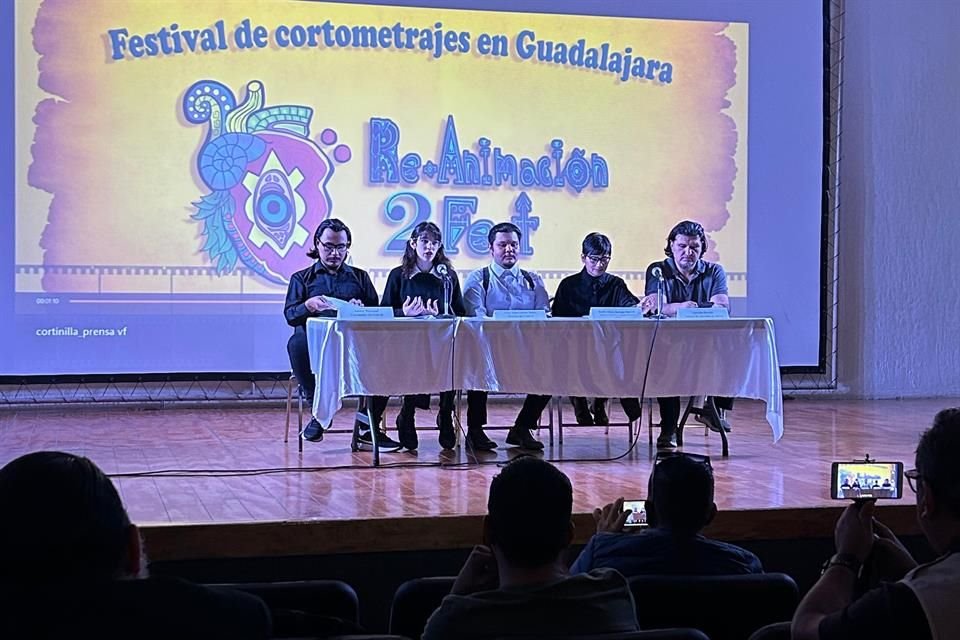 Rueda de prensa Re-Animación Fest, en la Casa de la Cultura Jalisciense.