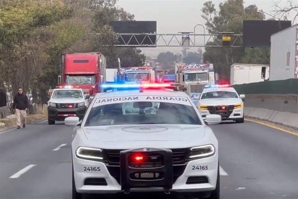 La manifestación provocó al menos seis horas de caos vial en la México-Querétaro.