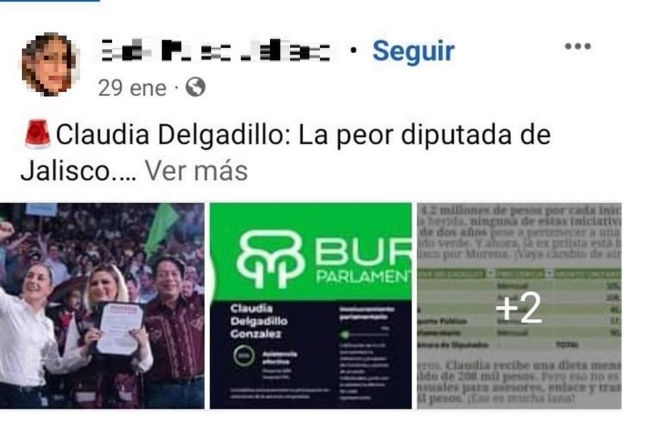 Morena acusó que una empresa con contrato en el Gobierno de Guadalajara está llevando una campaña de guerra sucia contra Claudia Delgadillo en Facebook.