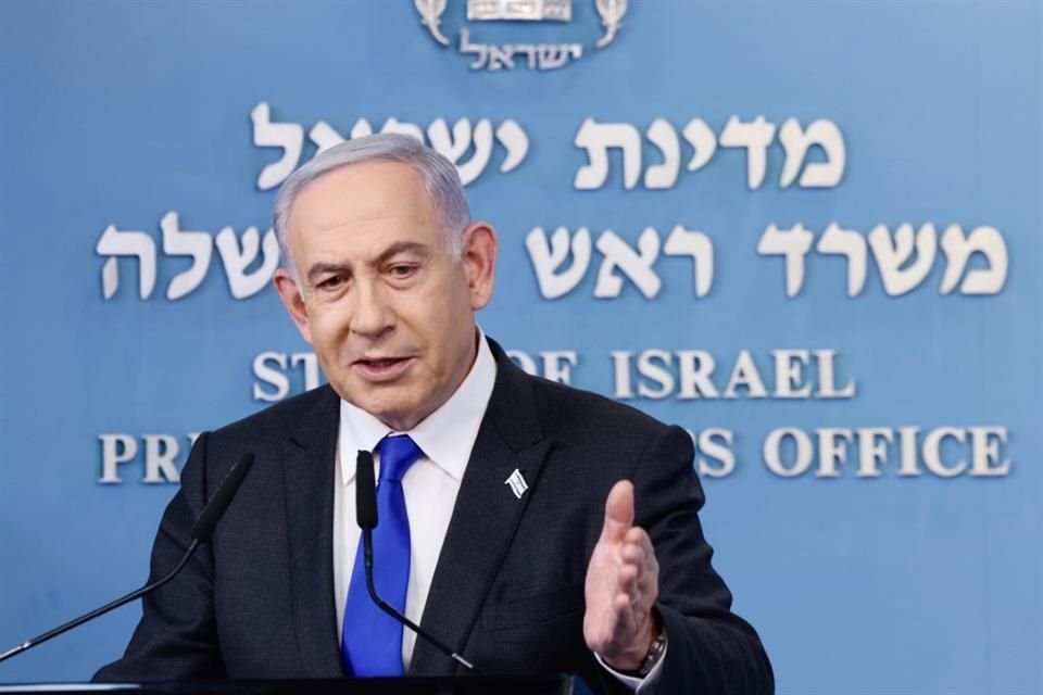 El Primer Ministro israelí, Benjamin Netanyahu, en una conferencia de prensa en Jerusalén.