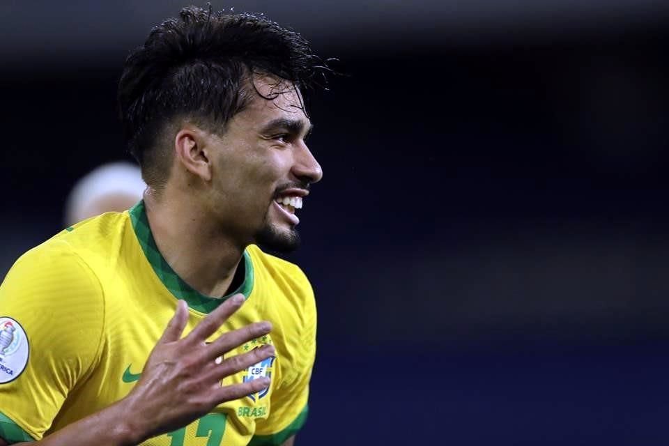 Lucas Paqueta no desperdició el servicio de Neymar y puso el único tanto del partido.