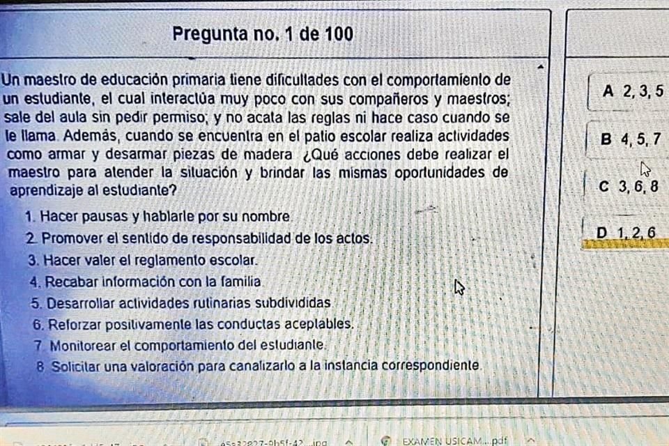 Por redes sociales, maestros intercambiaron un día antes respuestas de un examen.