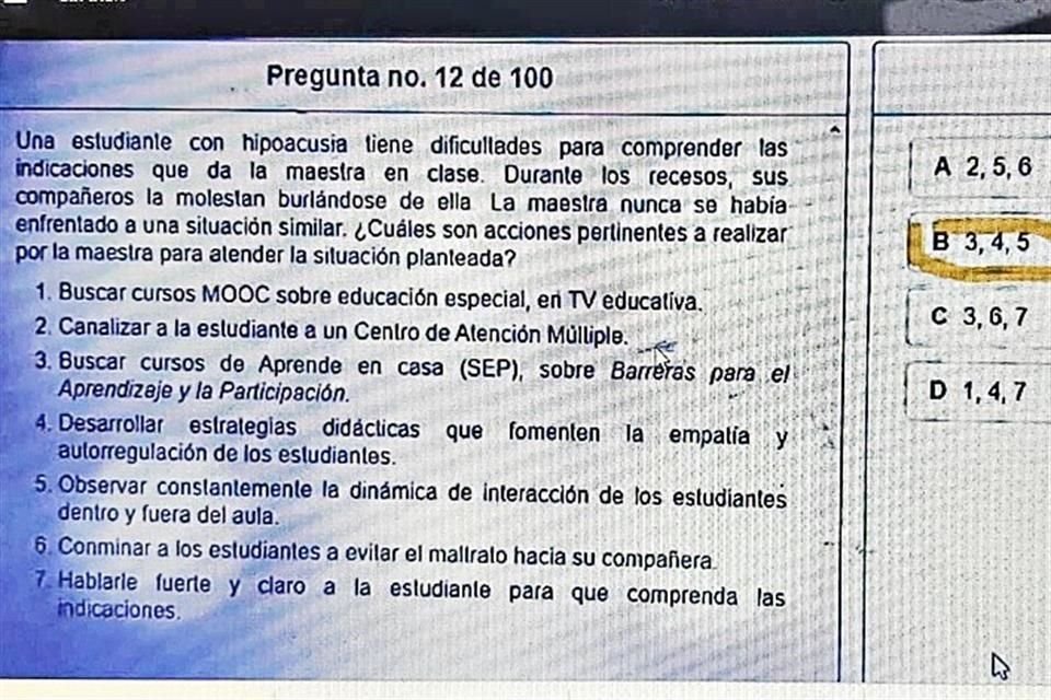 Por redes sociales, maestros intercambiaron un día antes respuestas de un examen.
