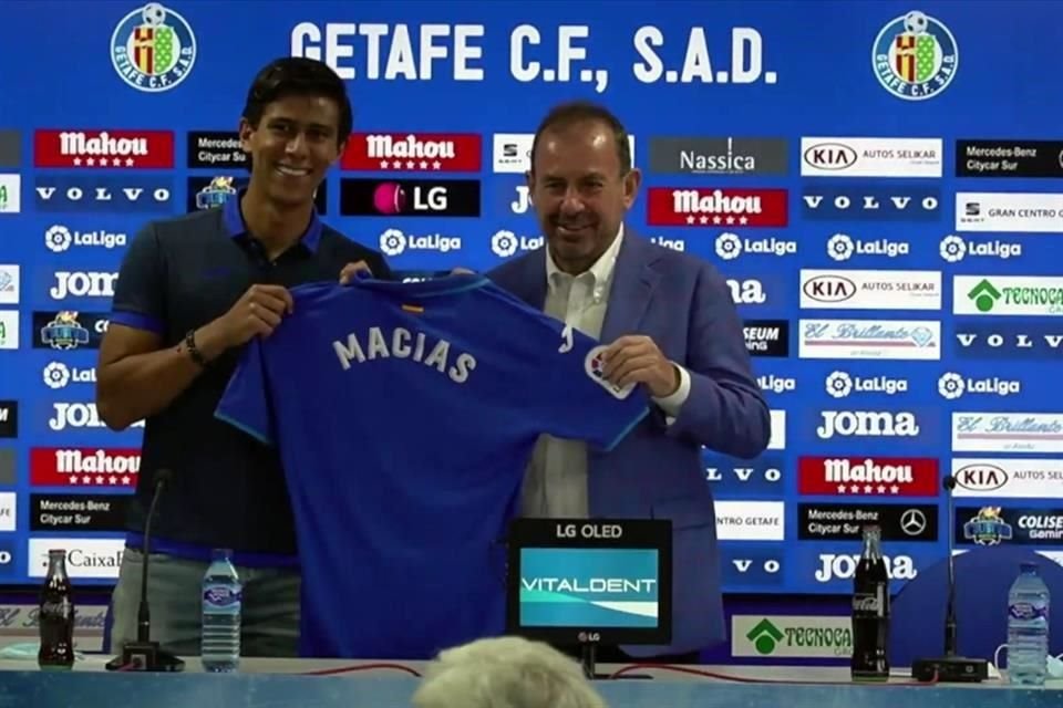 José Juan Macías se comprometió a aportar goles al club madrileño.