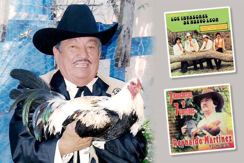 Reynaldo Martínez 'El Gallero' tiene en su haber más de 600 canciones, sobresaliendo los corridos, boleros y cumbias.