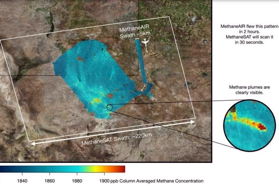 MethaneSAT es uno de los varios satélites que se están desplegando para vigilar las emisiones de metano en el mundo.