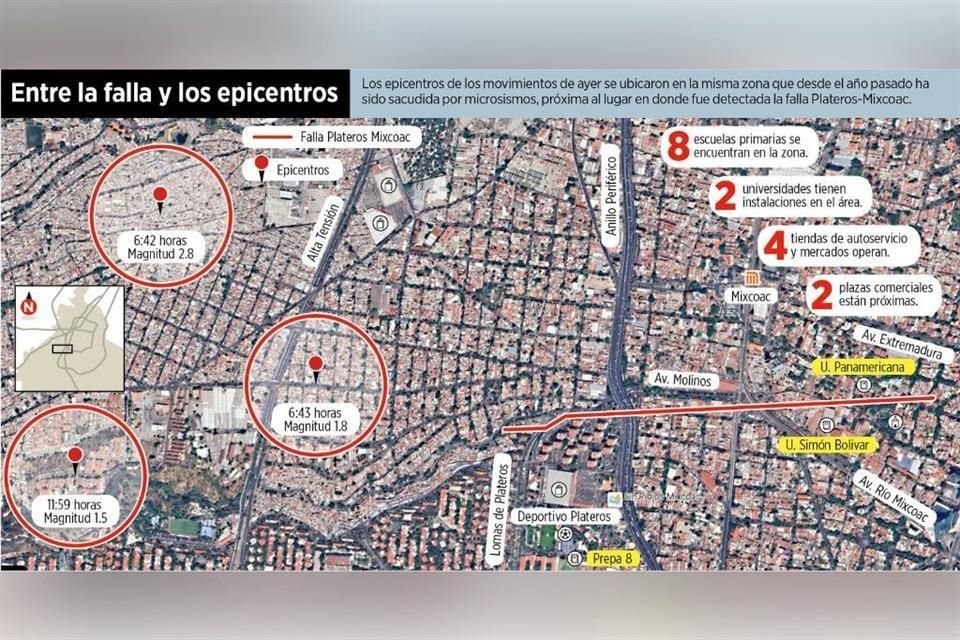 La zona ha sido sacudida por microsismos desde 2023.