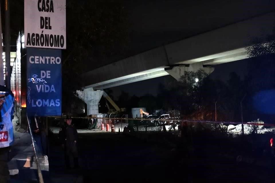 Dos trabajadores se accidentaron en la estructura del Tren Interurbano.