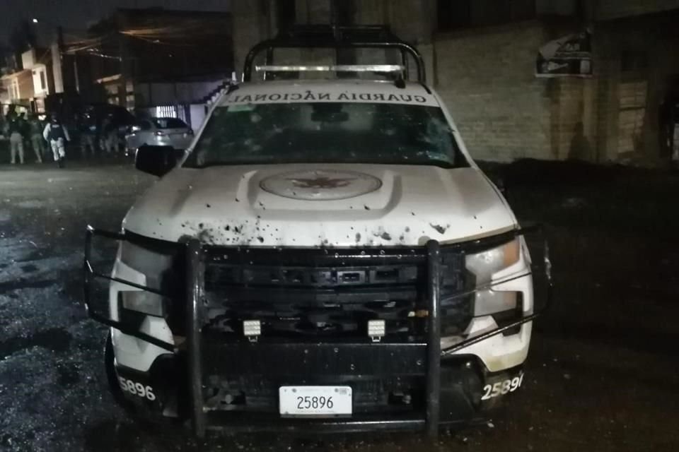 Una unidad de la Guardia Nacional fue baleada.