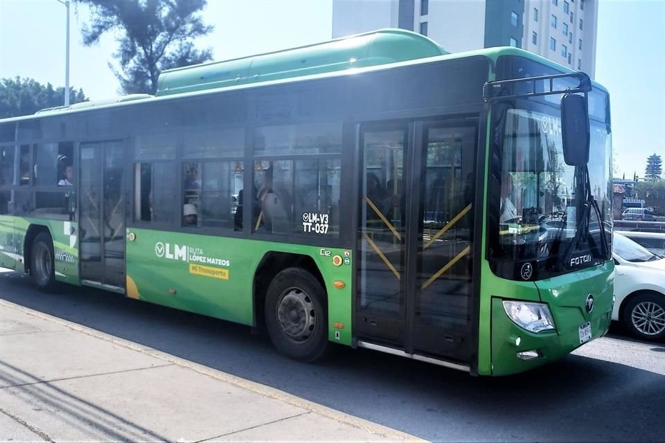 Durante el recorrido, los camiones circularon cada 10 o 20 minutos.