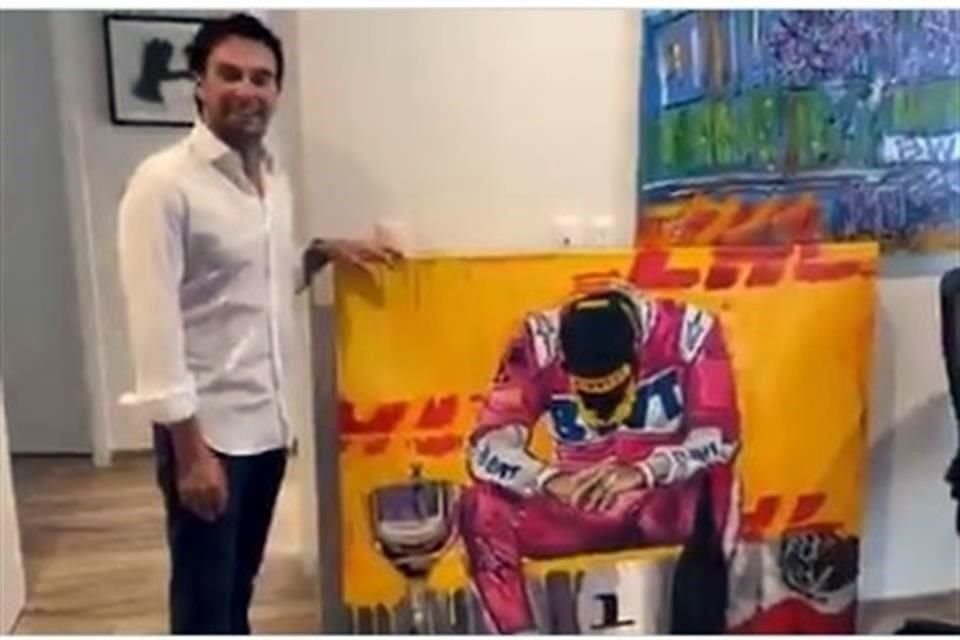 El piloto dijo que la obra tendrá un lugar especial en su casa.