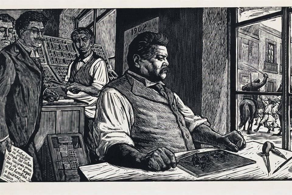 La colección donada al Museo Metropolitano de Arte consta de 300 obras de artistas mexicanos, como 'Posada en su taller', de Leopoldo Méndez.