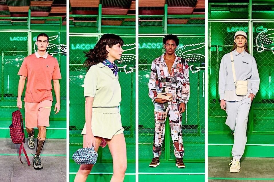 Con aires 'preppy' y estilos más relajados, Lacoste mostró más de 45 looks.