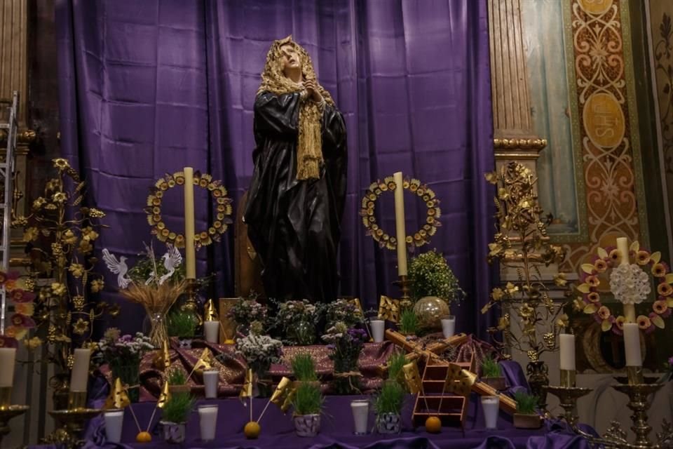 Para cerrar el periodo litúrgico, en los templos de Paseo Alcalde montaron una exposición de Altares de Dolores.
