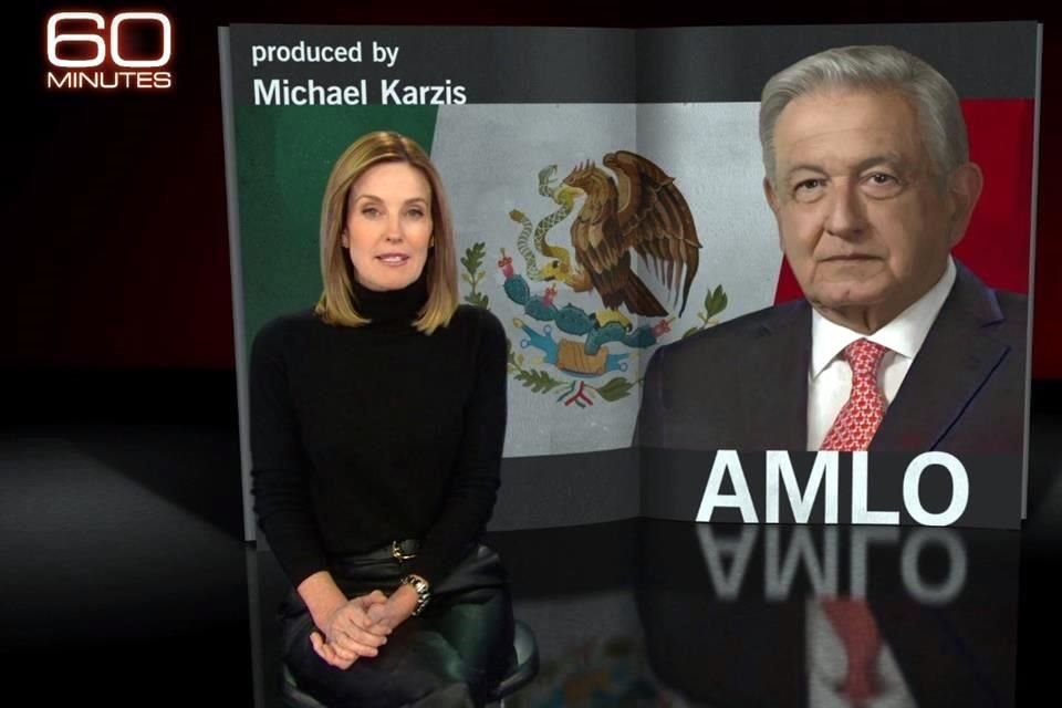 El presidente habló sobre migración, seguridad y fentanilo, durante la entrevista con 60 Minutes, de la cadena CBS.