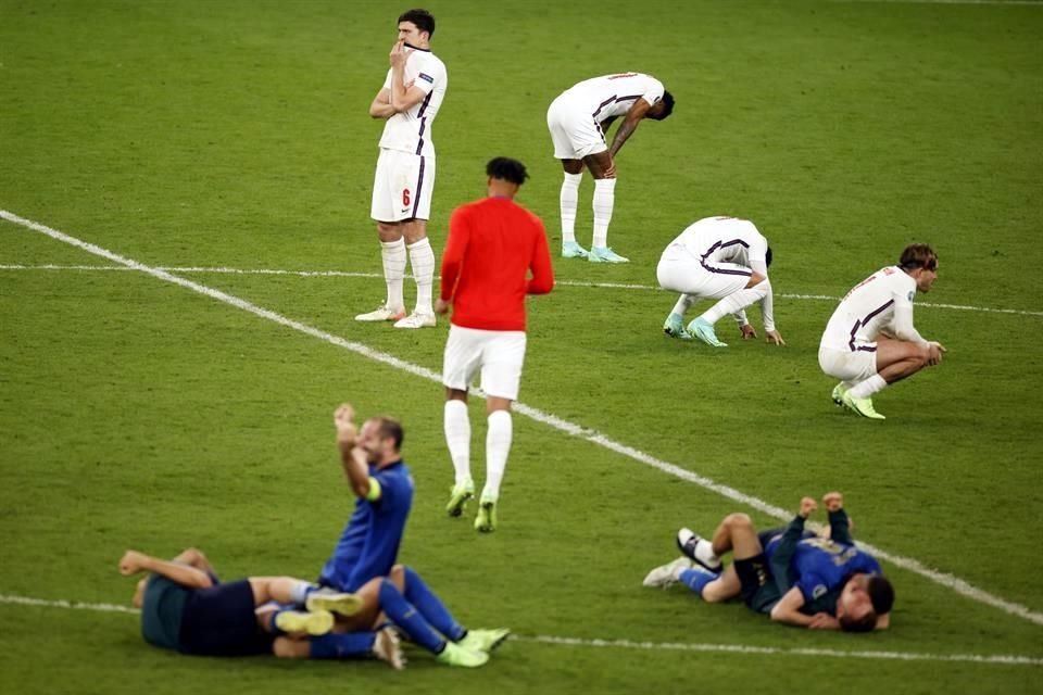 Las dos caras de la moneda tras el desenlace de la Final de la Euro 2020.