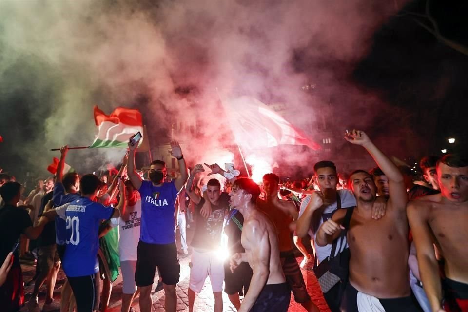 Los festejos por el título de la Euro 2020 en Italia no tuvieron saldo blanco.