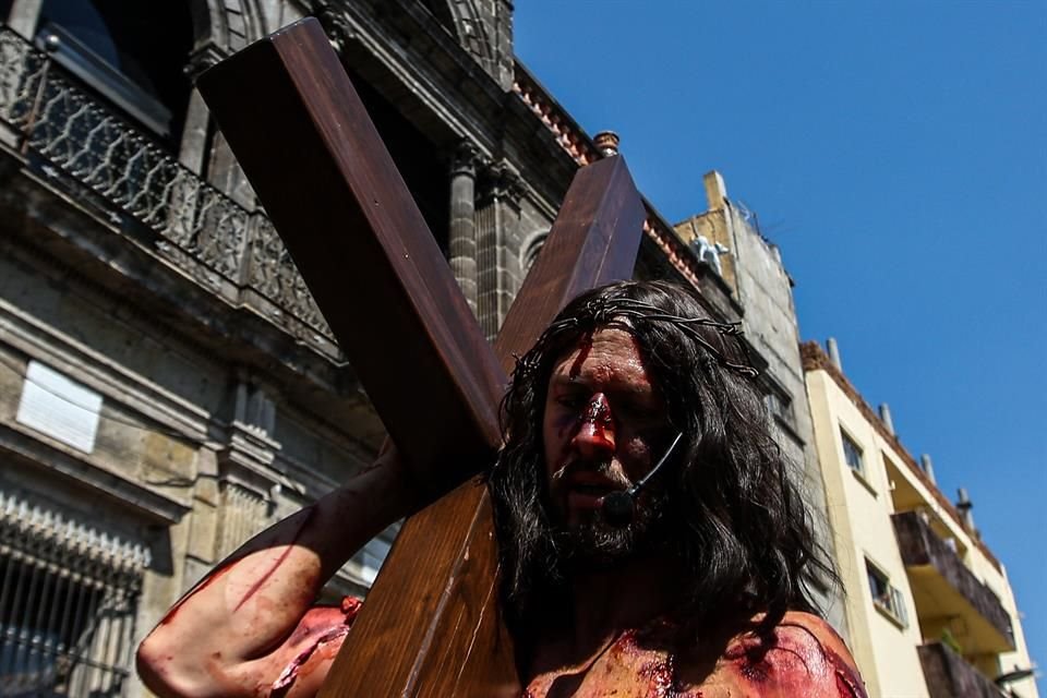 Viacrucis en Guadalajara.