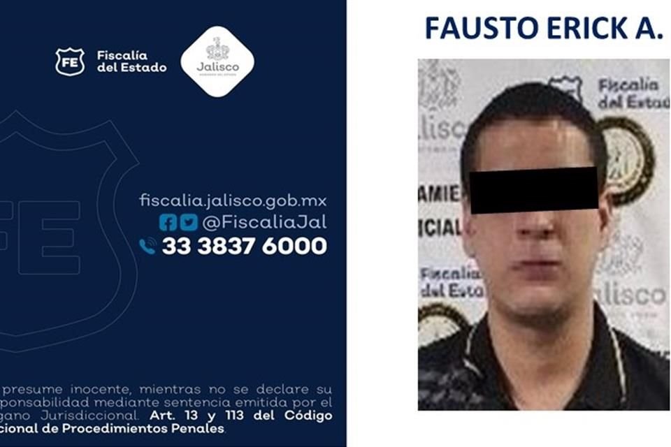 Tras una denuncia se obtuvieron datos de prueba que permitieron identificar a Fausto Erick 'A' como presunto responsable.