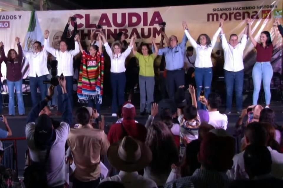 Mitin de Claudia Sheinbaum en Autlán, Jalisco.