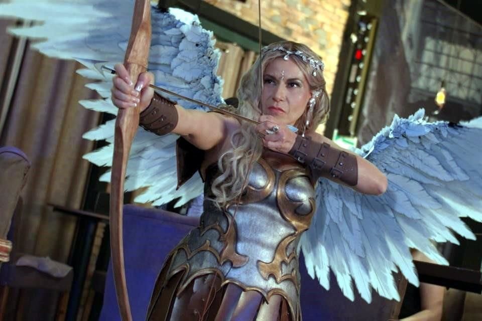 Esmeralda Cervantes interpreta a Cupida en al película del mismo nombre filmada en Guadalajara.