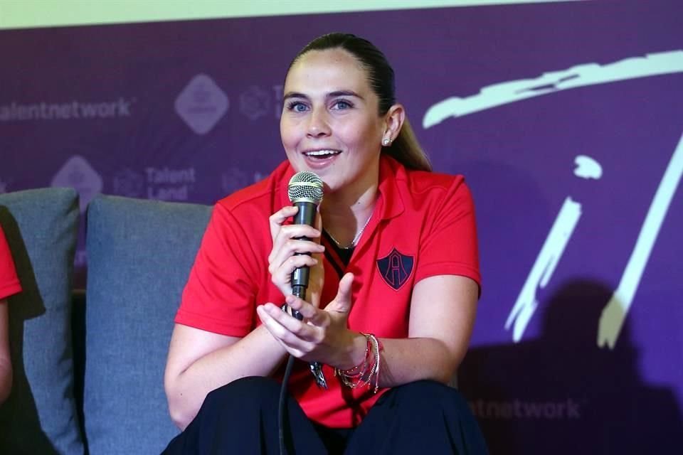 Ana Gaby Paz durante la charla en Talent Land.
