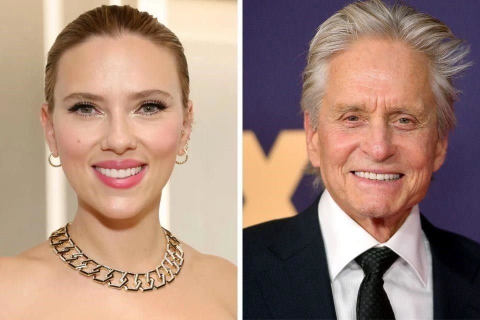 Michael Douglas descubrió que comparte con Scarlett Johansson cuatro cadenas idénticas de cromosomas, lo que los convierte en primos lejanos