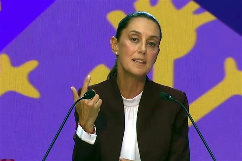 Sheinbaum pidió en su mensaje final en el debate del INE el apoyo del sector privado, pero también de clases medias, de hombres y de mujeres.