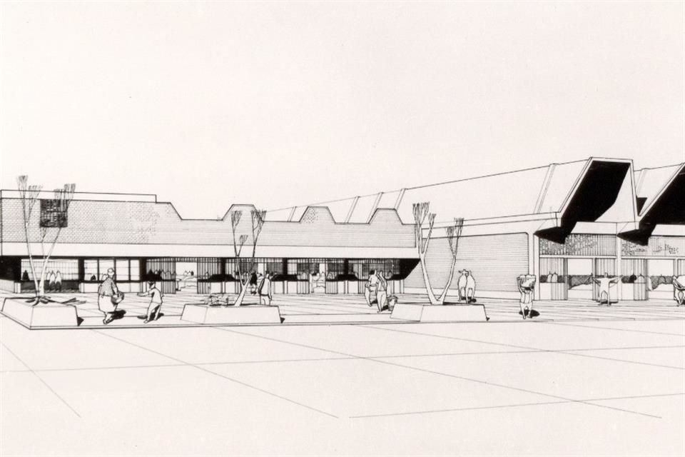 Boceto Mercado Alcalde 1961-1962, de Horst Hartung.
