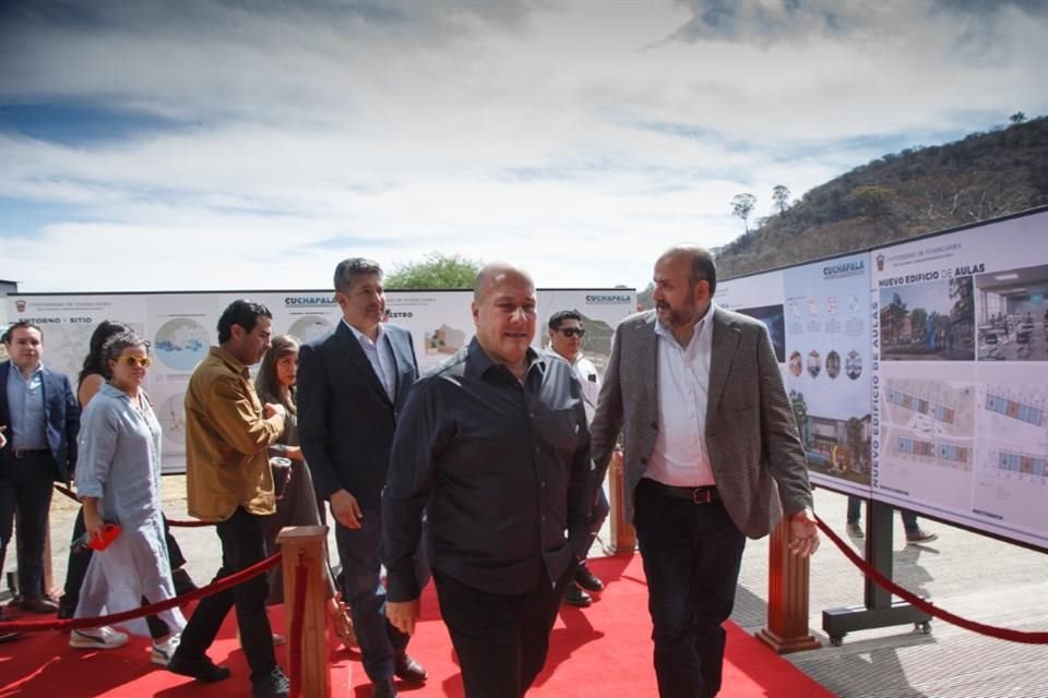 El Gobernador Enrique Alfaro, el Rector de UdeG, Ricardo Villanueva y el Secretario de Educación, Juan Carlos Flores, asistieron a la presentación avances y proyecciones de Filma Jalisco.