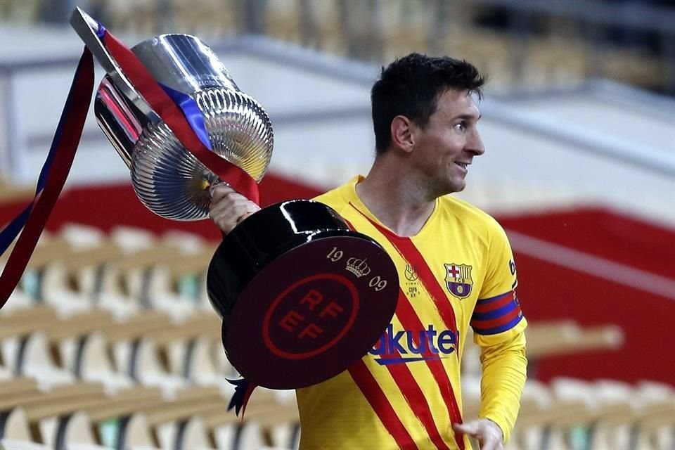 Messi, de 34 años, tiene la oportunidad de retirarse en el Barcelona.