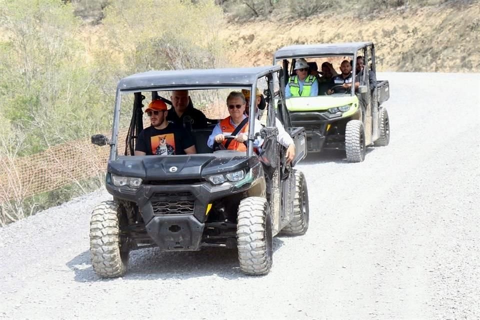 El Mandatario estatal hizo un recorrido junto con el director de Agua y Drenaje, Juan Ignacio Barragán.