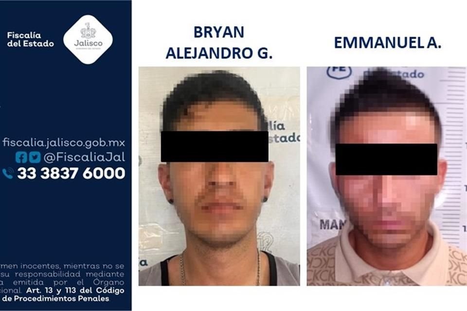 Dos de los presuntos ladrones.