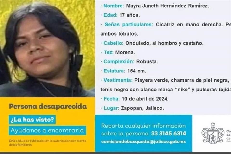 Con cierres en Periférico, familiares de Mayra Janeth Hernández exigen su localización, pues está desaparecida desde el 10 de abril.