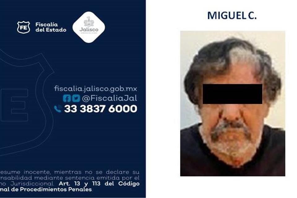 Miguel 'C' de 73 años fue detenido en El Salto por intentar matar a su pareja con tijeras y cuchillo; tiene prisión preventiva domiciliaria.