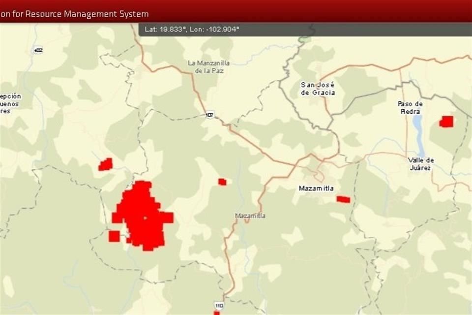 La mancha de fuego se propagó sobre mil 582 hectáreas de bosque.