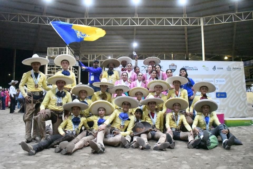 La Selección Jalisco de Charrería se afianzó con 4 preseas doradas, 3 plateadas y 3 de bronce en los Juegos Nacionales Conade 2024.