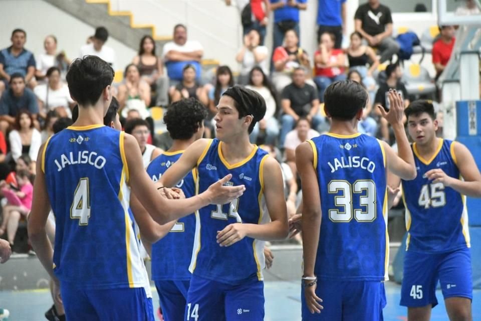 Dentro de la rama varonil, en la categoría 2008-2009, Jalisco sumó una cerrada victoria al imponerse 52-49 ante la quinteta de Yucatán.