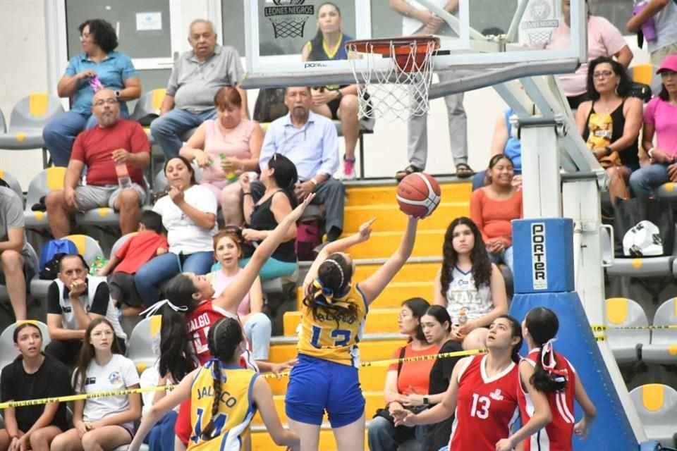 Las derrotas llegaron en la rama femenil, donde la categoría 2008-2009 sufrió ante el estado de Hidalgo y cayeron 66-41.