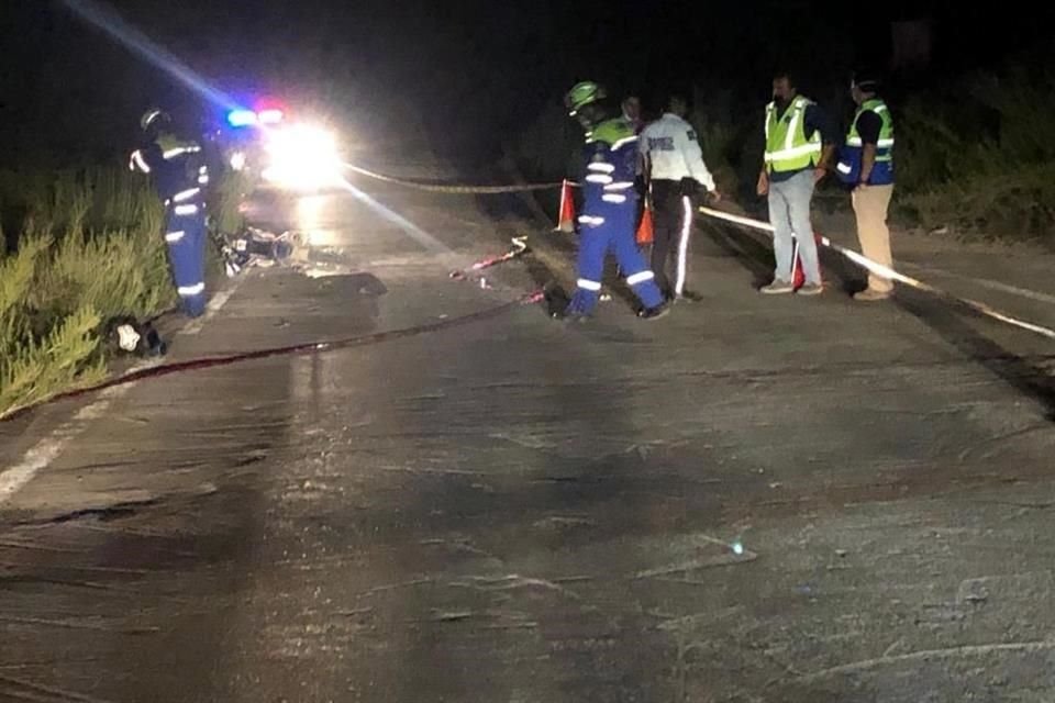 El accidente ocurrió en el kilómetro 14 de la Carretera a la Cortina Rompepicos.